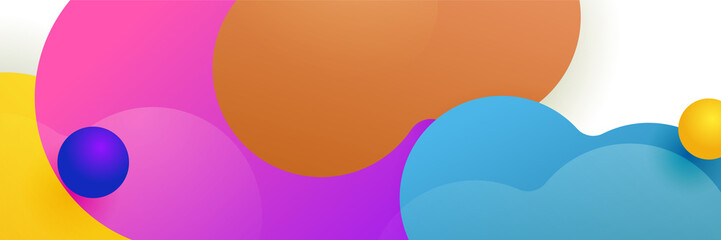 Abstract colorful banner background