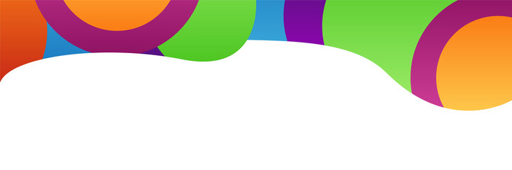 Abstract colorful banner background