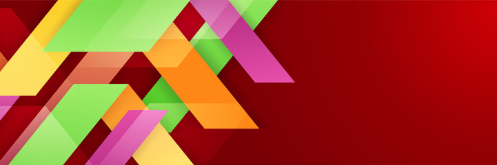 Abstract colorful banner background