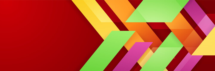 Abstract colorful banner background