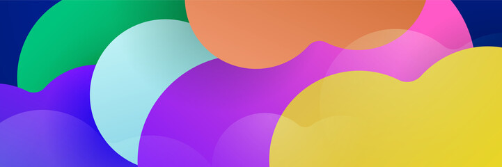 Abstract colorful banner background