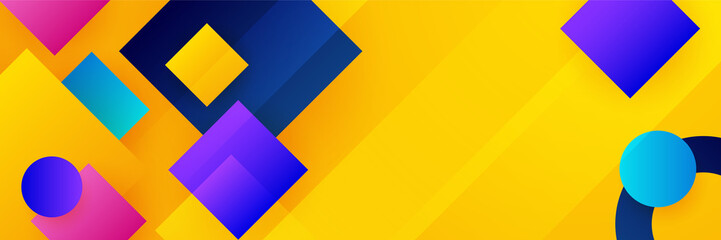 Abstract colorful banner background. Color gradient abstract background with dynamic wave line effect. Vector abstract graphic design banner pattern background web template.