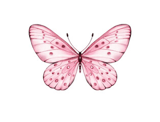Butterfly watercolour clip art for wedding invitation or greeting cards