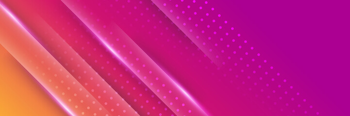 Abstract pink purple orange colorful banner background. Gradient dynamic vibrant geometric vector abstract graphic design banner pattern background template web landing page.