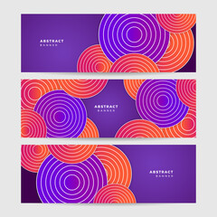Fototapeta premium Abstract modern colorful 3d geometric banner background. Gradient polygon geometric vector abstract graphic design banner pattern background template web banner design.