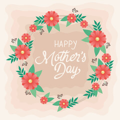 Fototapeta na wymiar happy mothers day card