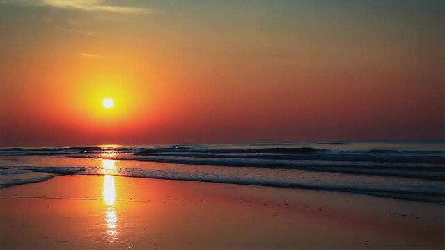 Abendrot &uuml;ber dem Meer