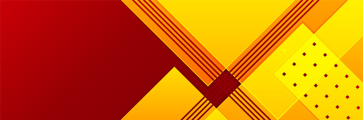 Abstract red orange yellow banner background. Vector abstract graphic design banner pattern background template web landing page.
