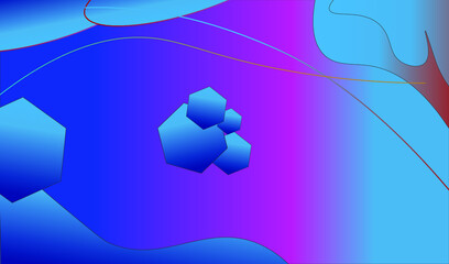 Abstract blue background with arrows