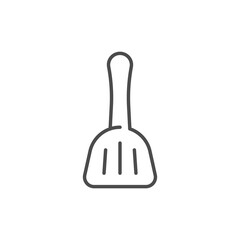 Pet toilet scoop vector icon. outline flat sign for mobile concept and web design. Scoop outline icon. Symbol, logo illustration. Vector graphics
