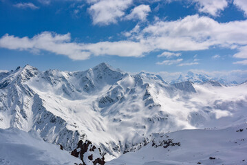 Fototapeta na wymiar Elbrus region, mountain landscape in the Caucasus region, Elbrus. Russia.