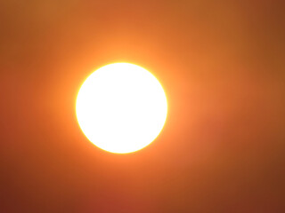 Hot sun causing global warming, heat wave and climate change