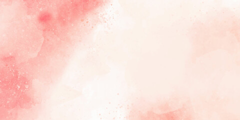 Fototapeta premium Abstract watercolor background with space Abstract watercolor background with space Abstract watercolor hand painted with Abstract design of red dust cloud. Particles explosion screen saver, wallpaper
