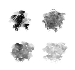 Fototapeta premium Brush Stroke Water Color Circle