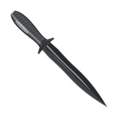 Hunting knife for survival or hunting, vector icon
