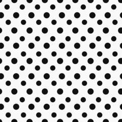 The polka dot is black, with polka dots slightly offset to one side. © Crashik