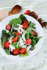 Fresh lettuce salad