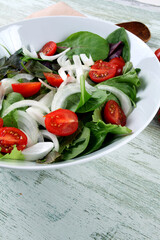 Fresh lettuce salad