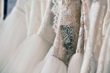 bride dresses. detail.