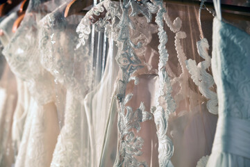 bride dresses. detail.