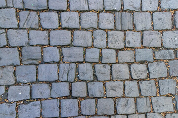 old stone bricks in an alley in germany