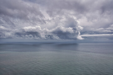 Amazing Clouds at the viewpoint of Cabo Girao in Madeira highest sea cliff of Europe