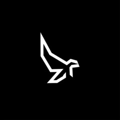Fototapeta na wymiar Falcon icon design logo concept