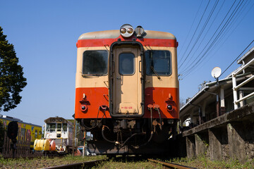 Obraz premium いすみ鉄道のキハ52・キハ28急行列車