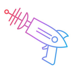 Space Gun Icon Design