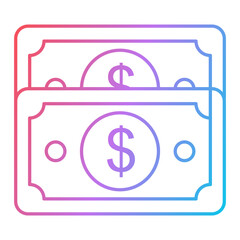 Paper Currencies Icon Design