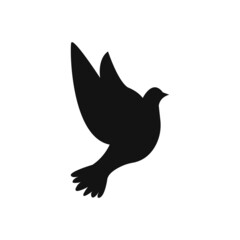 Dove icon in trendy flat style isolated on background. Dove icon page symbol for your web site design Dove icon logo, app, UI. Dove icon Vector illustration, EPS10.