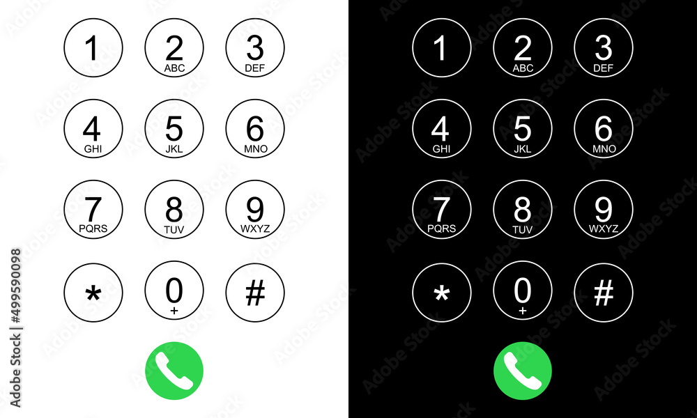 Poster smartphone keypad and numbers panel. numbers and letters for phone. template with smartphone dial.