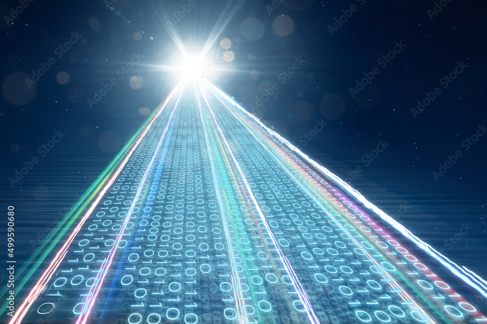 Aufkleber big data connection technology concep