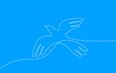 Low poly art dove of peace. World Day pigeon hope emblem against military conflict violence poster drawing sketch. National bird stop no war vector illustration