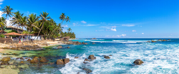 Dalawella Beach in  Sri Lanka
