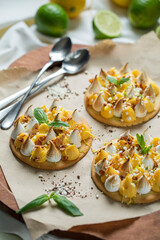 Lime tart, Lemon Tart, Desserts, Reataurant food, Concept food