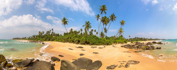 Fototapeta na wymiar Ambalangoda Beach in Sri Lanka