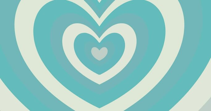 animation repeating love blossoming blue fluffy heart image