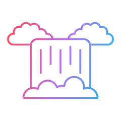Waterfall Icon Design