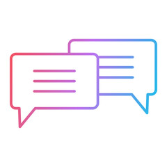 Naklejka premium Chat Icon Design
