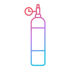 Oxygen Cylinder Icon Design