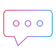 Bubble Speech Icon Design
