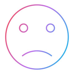 Sad Emoji Icon Design