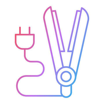 Hair Straightener Icon Design