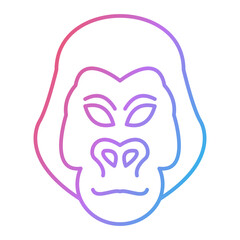 Gorilla Icon Design