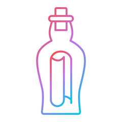 letter Bottle Icon Design