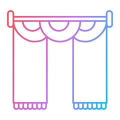 Curtains Icon Design