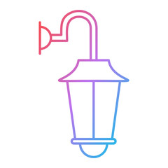 Wall Lamp Icon Design