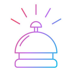 Fototapeta premium Desk Bell Icon Design