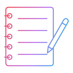 Fototapeta premium Notepad Icon Design